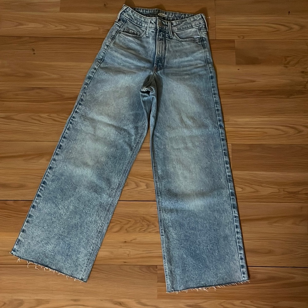 Blue Wide Leg Jeans